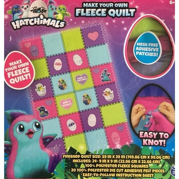 Hatchimals Make‎ Your Own Fleece Quilt - Picture 1 of 1
